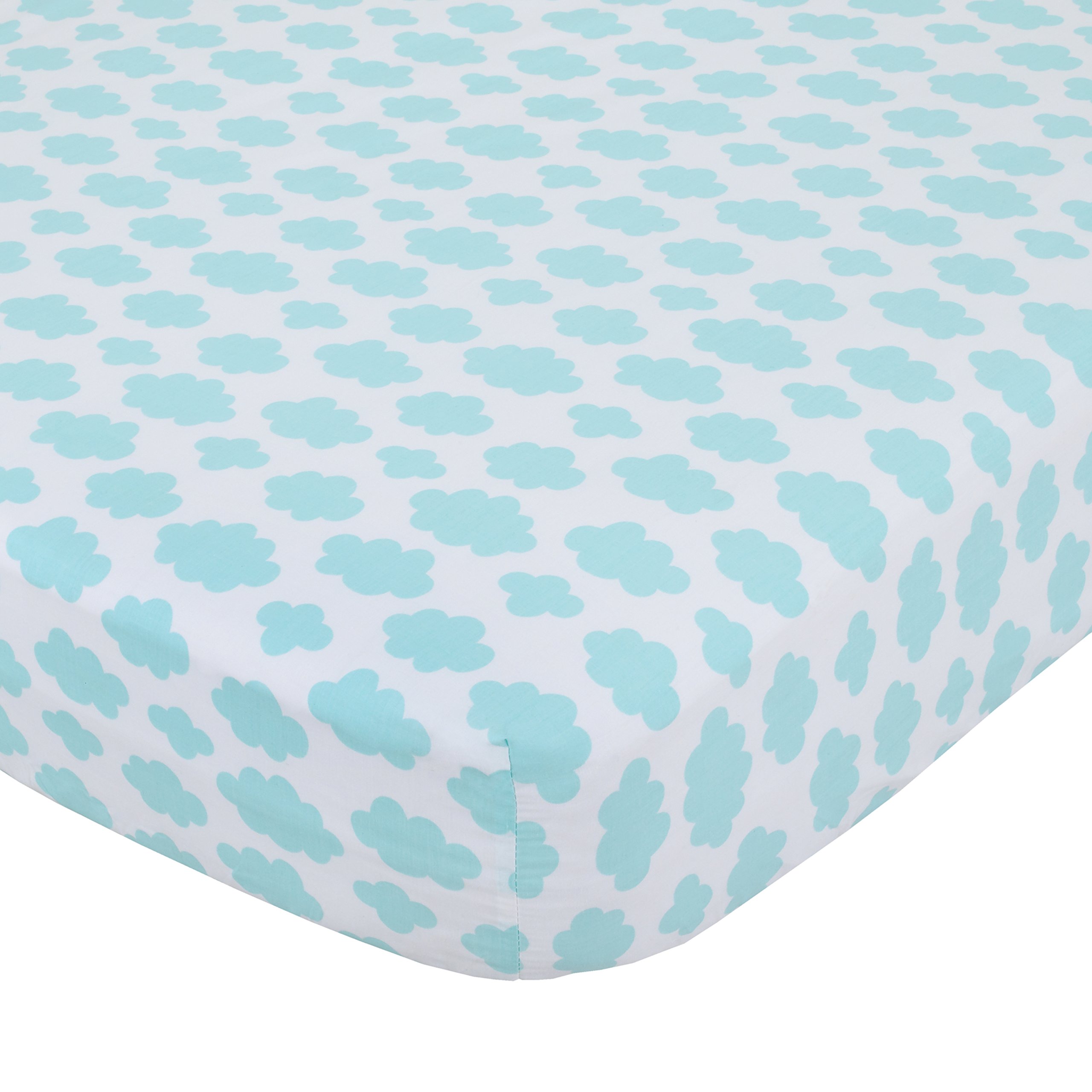 CARTERS Rainbow Unicorn 4 Piece Toddler Bedding Set, Pink, Aqua, White - Image 3