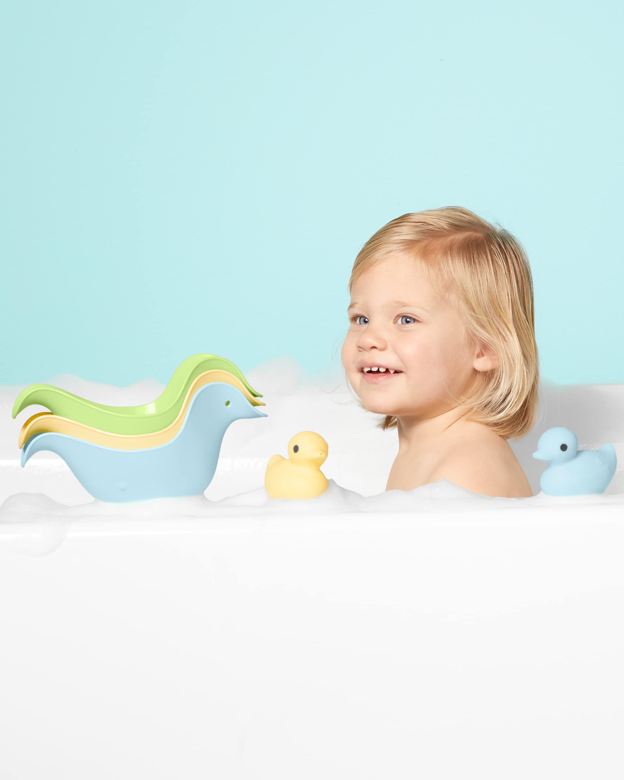 Simple Joys by Carter's Duck Rinse Cups and Squirties Bath Toy Bundle - Image 3